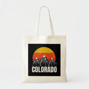 Tote Bag Coucher de soleil rétro du Colorado