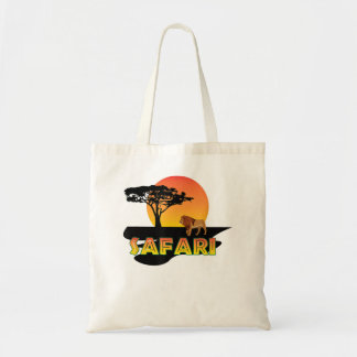 Tote Bag Coucher de soleil Safari Afrique