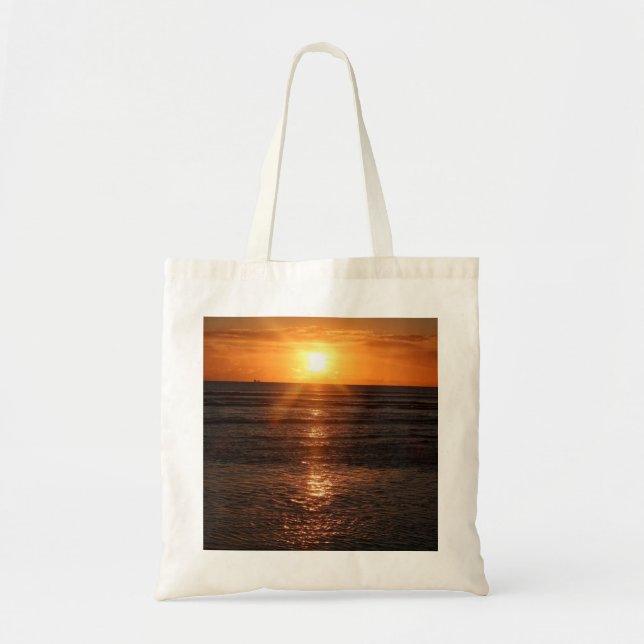 Tote Bag Coucher de soleil sur la mer (Devant)