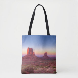 Tote Bag Coucher de soleil sur la vallée du Monument en Ari