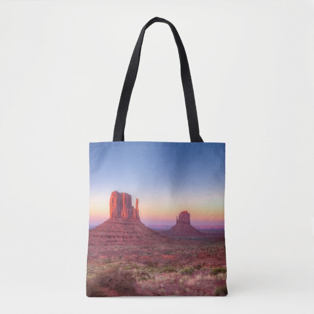 Tote Bag Coucher de soleil sur la vallée du Monument en Ari (Devant)