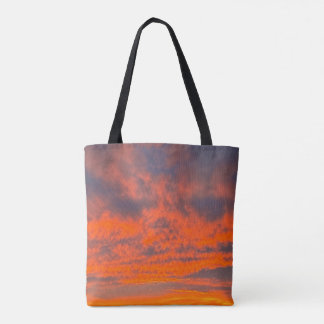 Tote Bag Coucher de soleil sur le feu