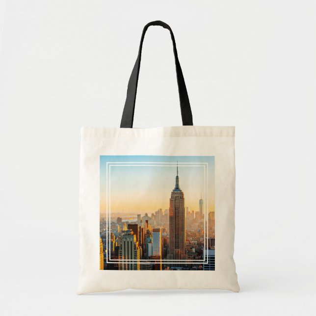 Tote Bag Coucher de soleil sur New York (Devant)
