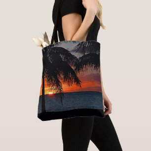Tote Bag Coucher de soleil tropical Palm Trees Plage Océan