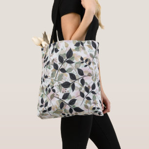 Tote Bag Couches Botaniques Modernes De Feuilles