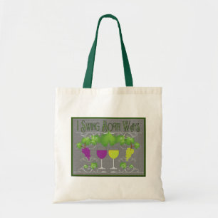 Tote Bag Coudre les deux façons vin rouge et blanc