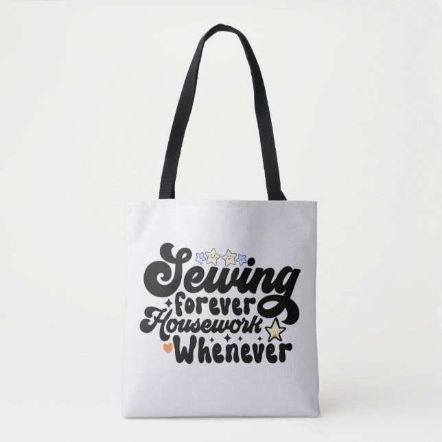 Tote Bag Coudre pour toujours (Devant)