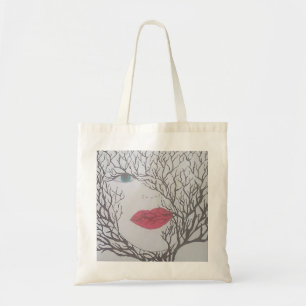 Tote Bag Couleur Abstraite du visage et de l'eau originale