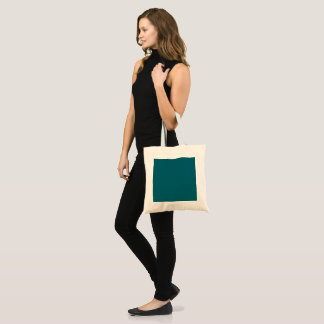 Tote Bag couleur bleu sarcelle élégante crée