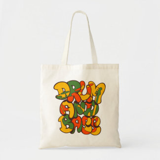 Tote Bag couleur de reggae de tambour et de basse - logo,