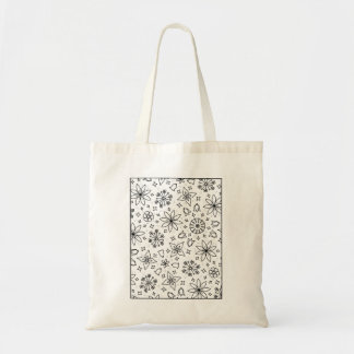 Tote Bag Couleur de votre propre floral