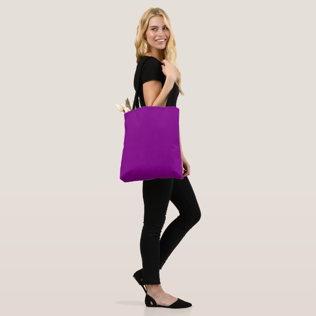 Tote Bag couleur magenta foncé (Sur le modèle)