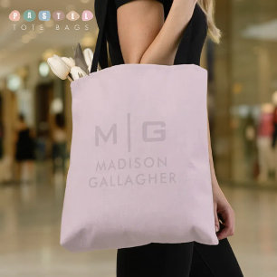 Tote Bag Couleur Rose Beige Pastel Douce Lumière Douce Uni 