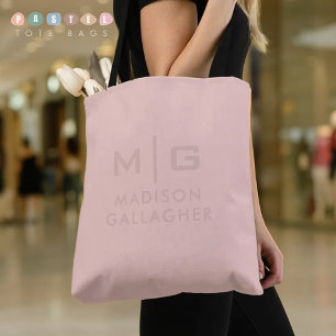 Tote Bag Couleur Rose Saumon Pêche Pastel Lumière Douce Uni