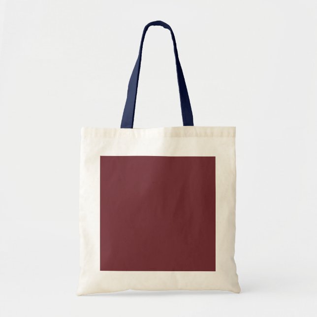 Tote Bag Couleur rouge Vin solide (Devant)