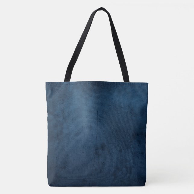 Tote Bag Couleur uni de la teinture Indigo (Devant)