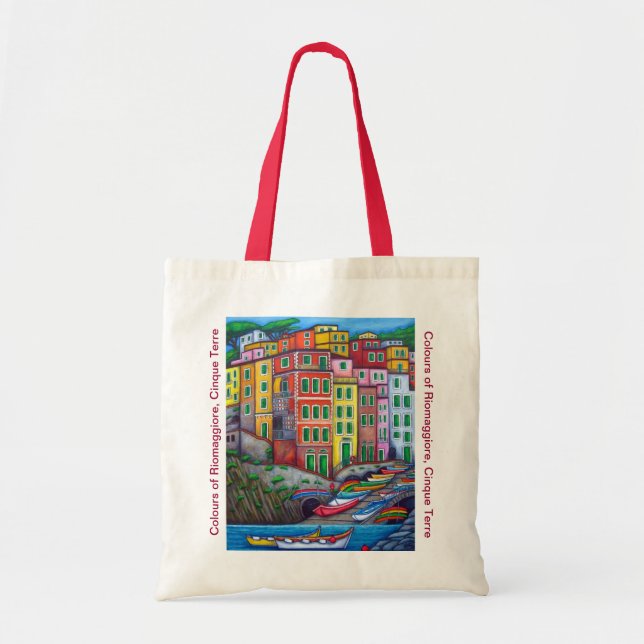 Tote Bag Couleurs de Riomaggiore Cinque Terre (Devant)
