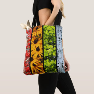Tote Bag Couleurs du Quadriptych des saisons changeantes