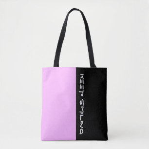 Tote Bag Couleurs simples LIGHT PINK & votre texte