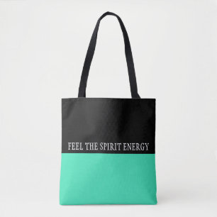 Tote Bag Couleurs simples MINT & votre texte