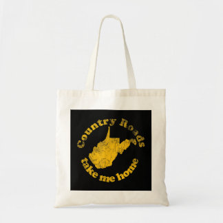 Tote Bag Country Roads Virginie-Occidentale Me ramener à la