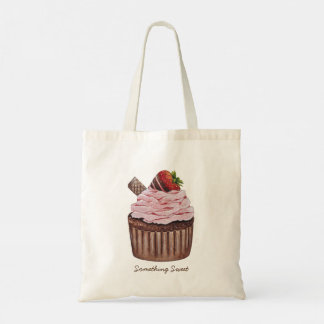 Tote Bag Coupe De Fraise Cute À L'Aquarelle
