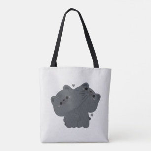 Tote Bag Couple de Bulldog français
