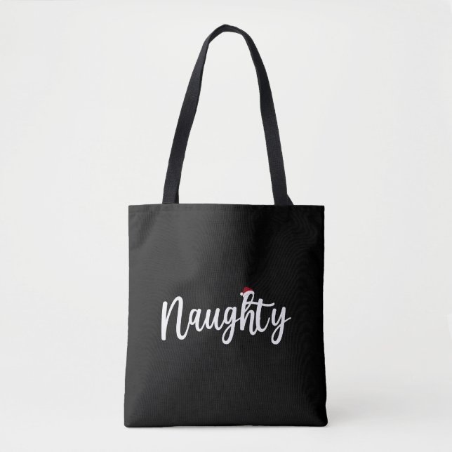 Tote Bag Couples Christmas Naughty (Devant)