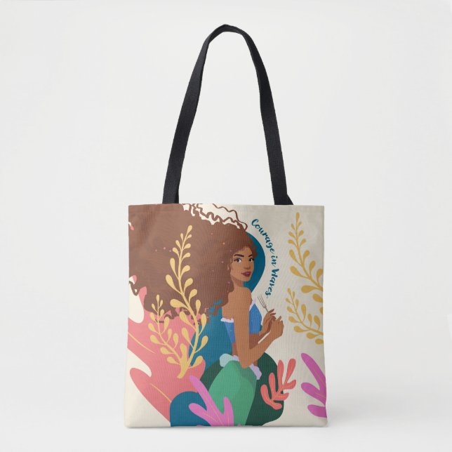 Tote Bag Courage Ariel en vagues (Devant)