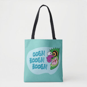 Tote Bag Courage du chien lâché Ooga Booga Booga Booga !