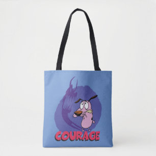 Tote Bag Courage the Cowardly Dog Shadow Graphic