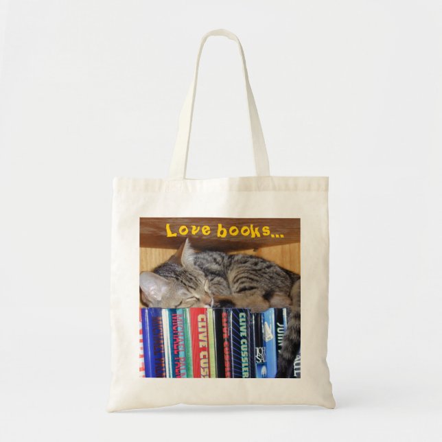 Tote Bag Courbé avec un bon livre (Devant)