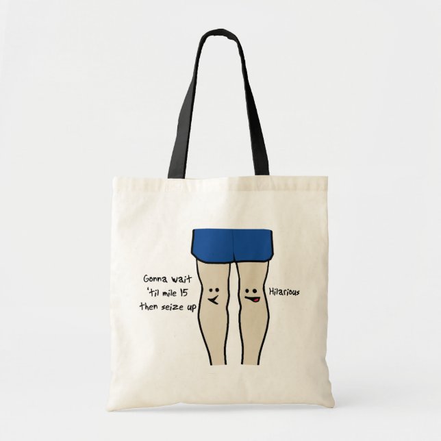 Tote Bag Coureurs genoux (Devant)