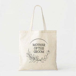 TOTE BAG COURONNE DE FLEURS PERSONNALISÉE POUR LA MÈRE DU M