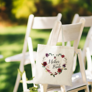 Tote Bag Couronne florale de Bourgogne pour la mère de la m