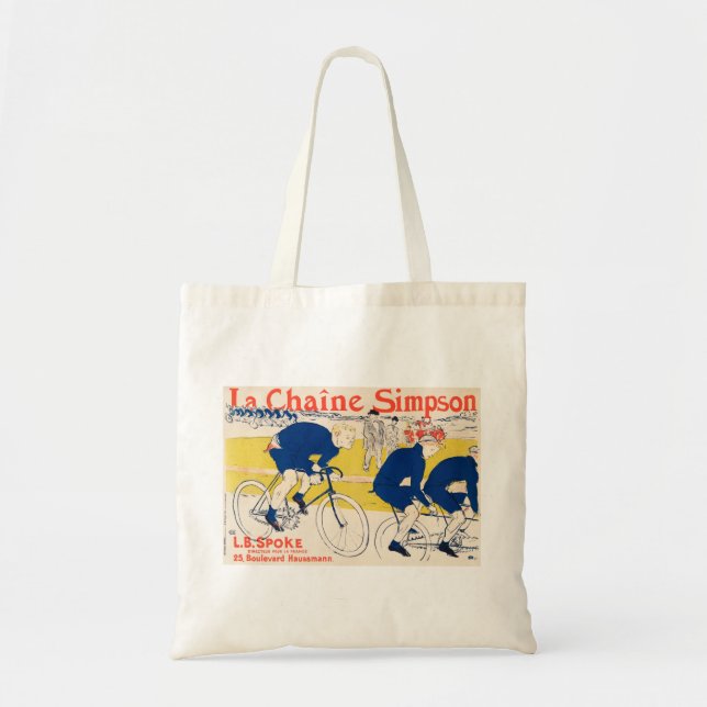 Tote Bag Course à vélo (Devant)