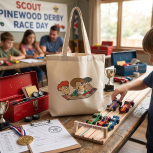 Tote Bag Course automobile pour enfants Pinewood Derby