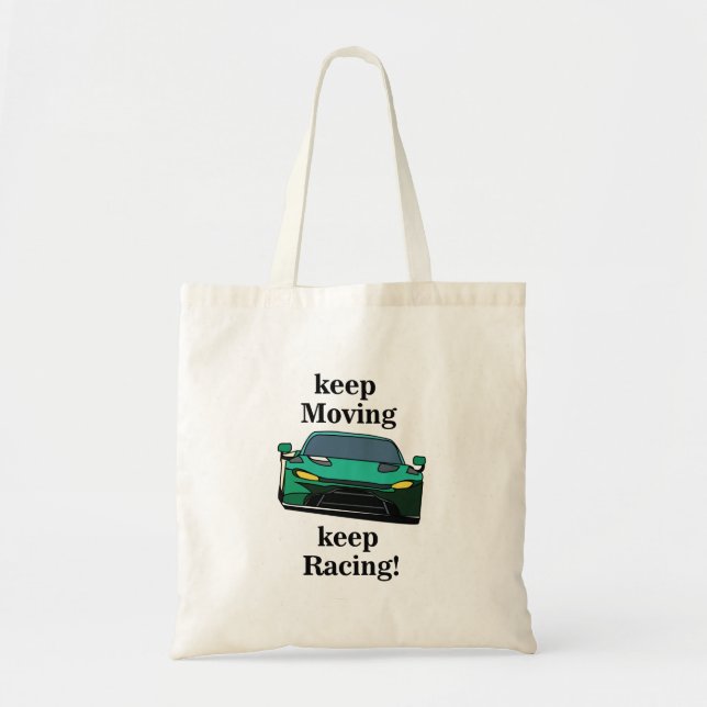 Tote Bag Course automobile Racer Anniversaire (Devant)