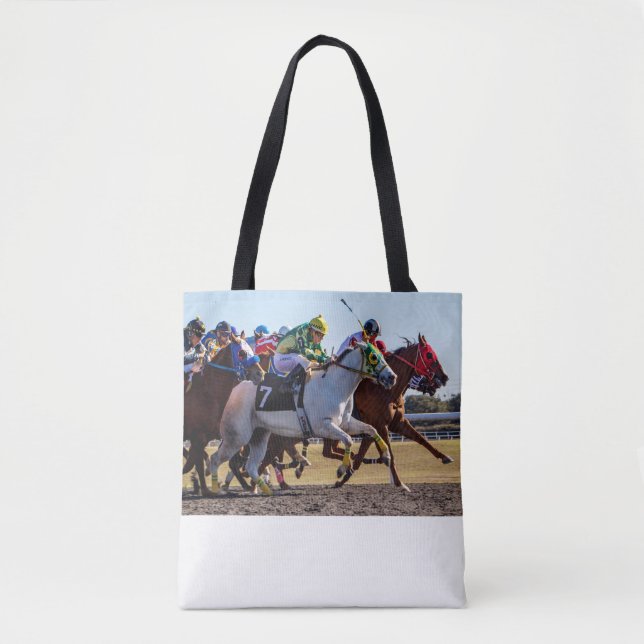 Tote Bag Course de chevaux (Devant)