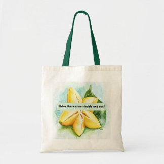 Tote Bag Coussin de devis de fruits étoilé amusant et motiv