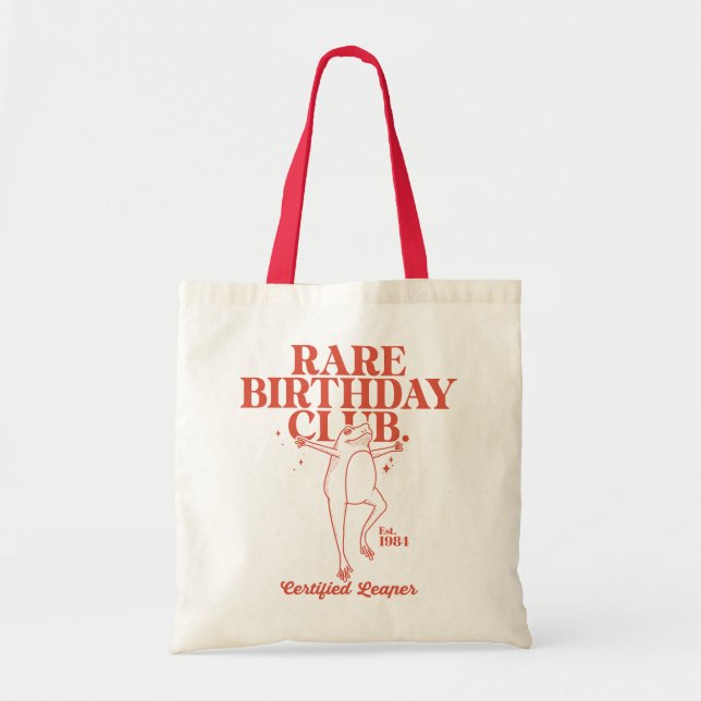 Tote Bag Coutume Leap Année Frog Leaper Rare Birday Club (Devant)