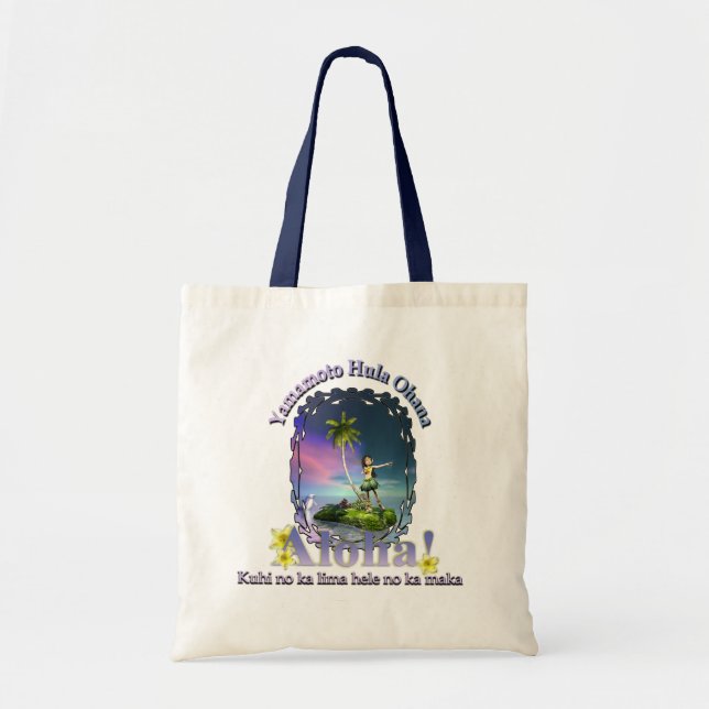 Tote Bag Coutume pour la danse polynésienne d'Ohana Keiki (Devant)