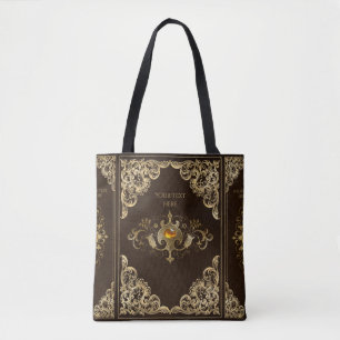 Tote Bag Couverture de livre vintage Dark Academia
