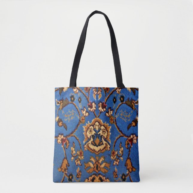 Tote Bag Couverture orientale bleue (Devant)