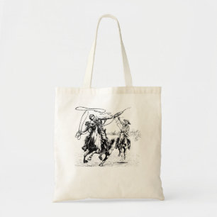 Tote Bag Cowboy Rodeo Cheval de vache Yeehaw Nouveauté Vint