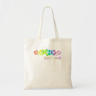 Tote Bag Cozumel, Mexique Watercolor Beach & Surf