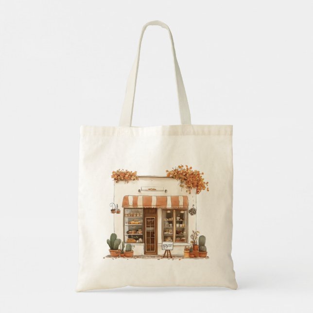 Tote Bag-Cozy Fall Tote Bag (Back)