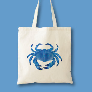 Tote Bag Crabe côtier bleu
