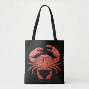 Tote Bag Crabe de style de Zentangle