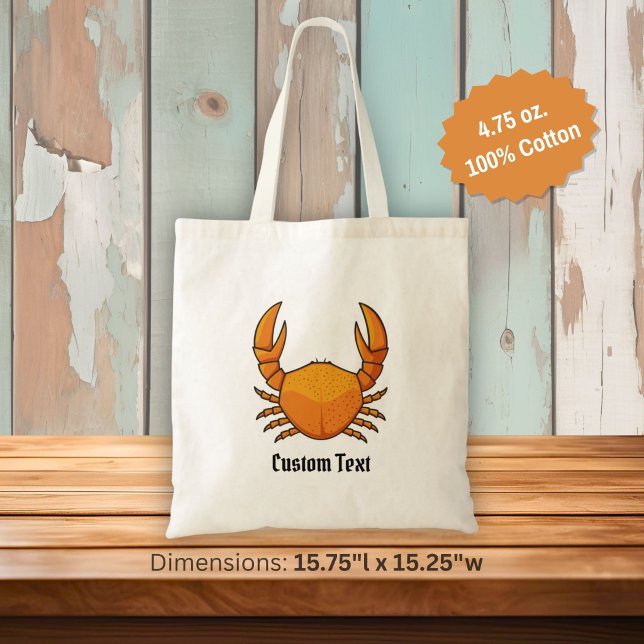 Tote Bag Crabe orange (Créateur téléchargé)